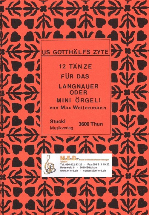Us Gotthälfs Zyte (Mini-Örgelinoten) Mini-Örgeli/Langnauer im Griffschrift-Notensystem.