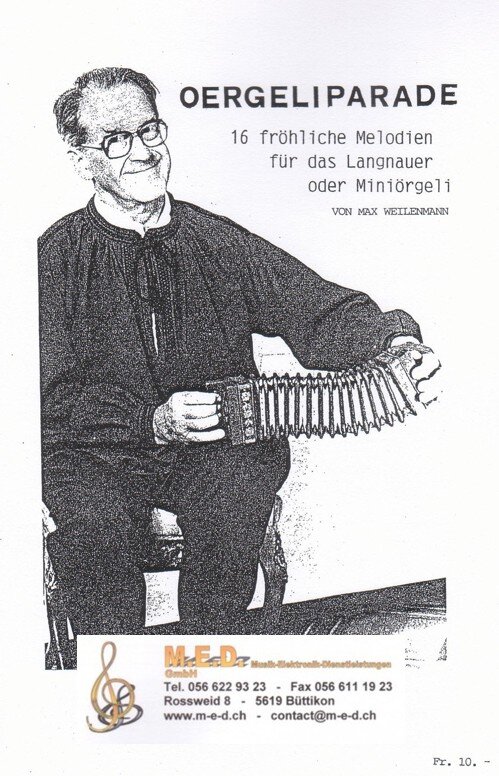 Mini-Örgeli/Langnauer im Griffschrift-Notensystem.